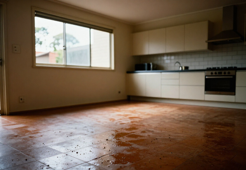 Cockroach activity in a kitchen